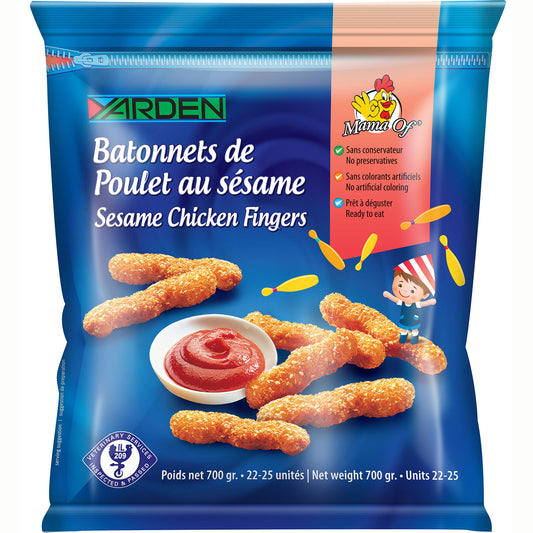 Bâtonnets de Poulet Panés au Sésame Yarden