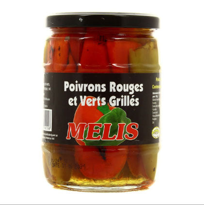 Poivrons Verts et Rouges grillés entier Melis